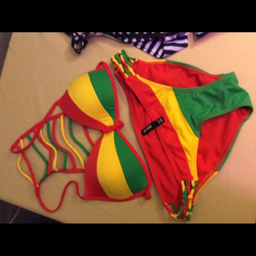 Jamaican inspired bathing suit